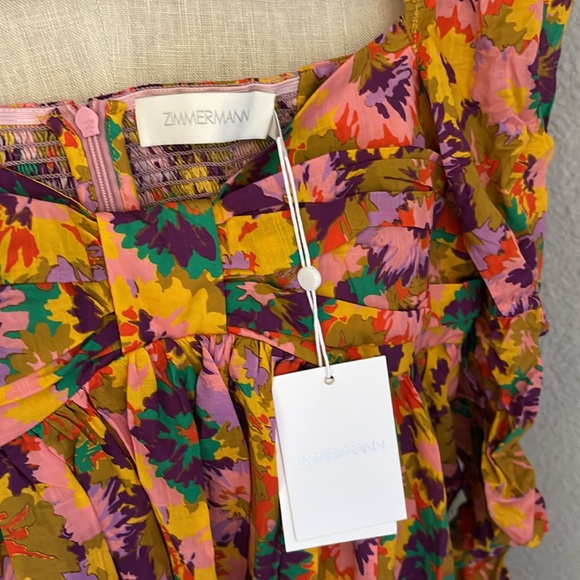 SOLD 💔Zimmermann Violet Front-Twist Detailed Mini - Picture 5 of 6